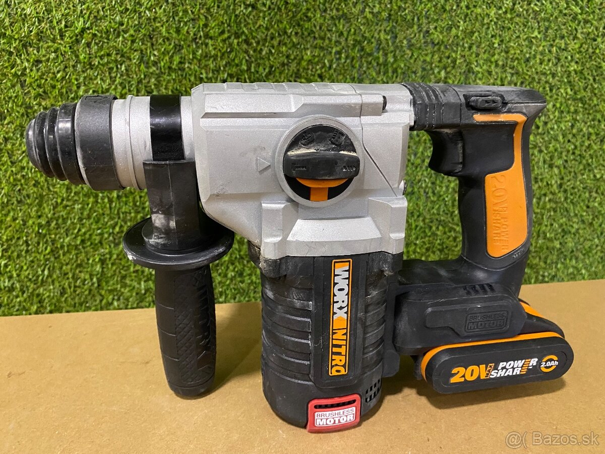 Worx WX380 Aku vŕtacie kladivo SDS-plus 20V