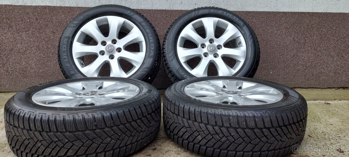 Alu Opel 5x115 a zimné Fulda Kristall Control HP2 225/55 R17