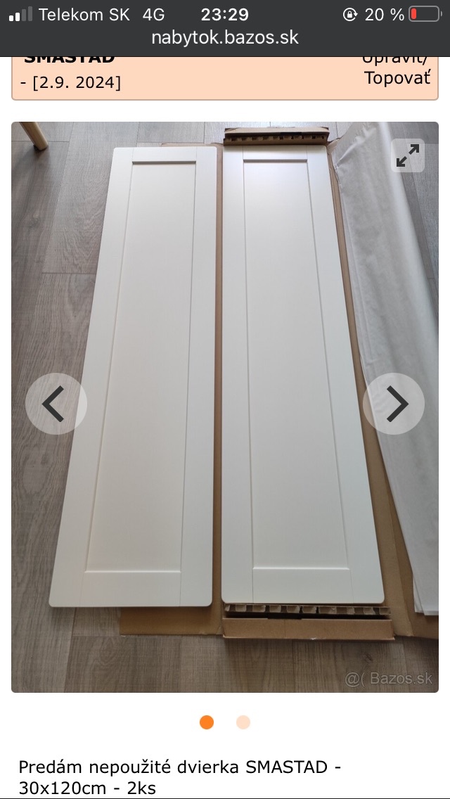 Dvierka IKEA 120 cm SMASTAD