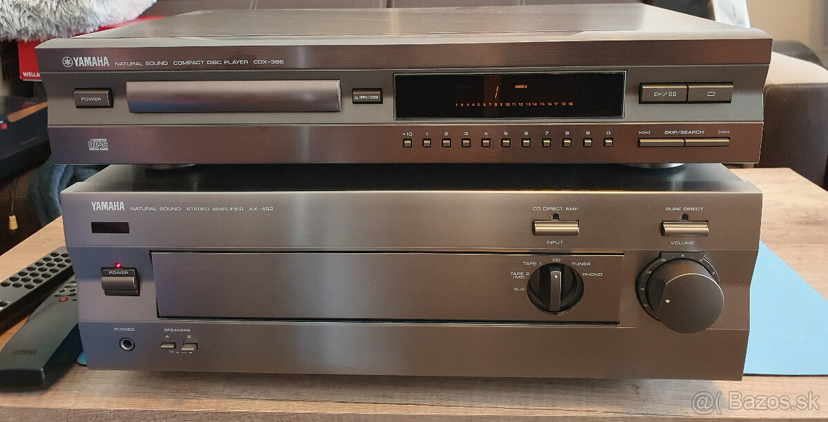 Zosilňovač Yamaha AX-492 a Cd player Yamaha CDX-396 Titan