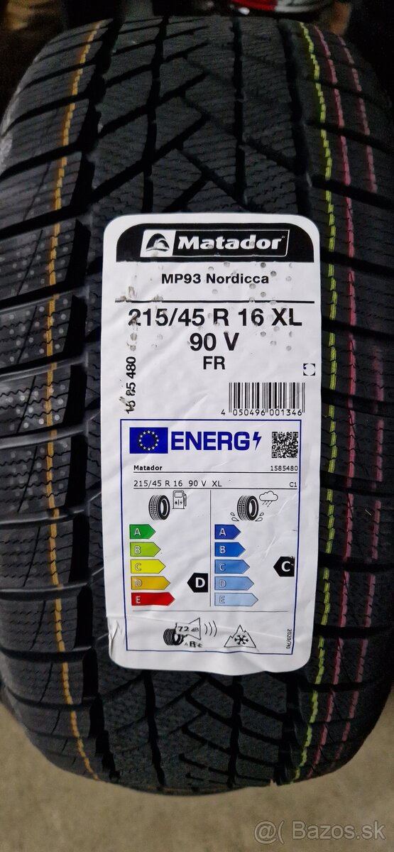 Matador  215/45 R16 zimne