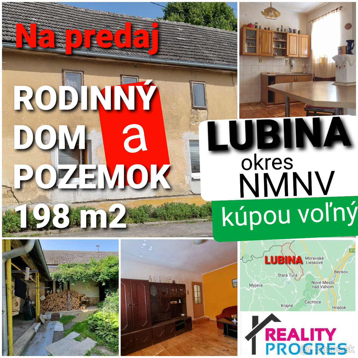 RODINNÝ DOM-CHALÚPKA s "VÍŠKOU" a POZEMOK 674m2 LUBINA-NMN