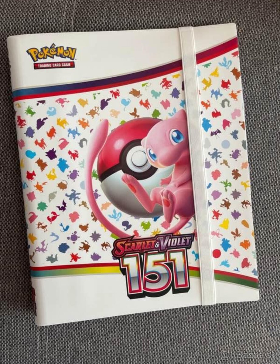 Pokémon 151 album na 360 kartičiek originál + 20 kartičiek