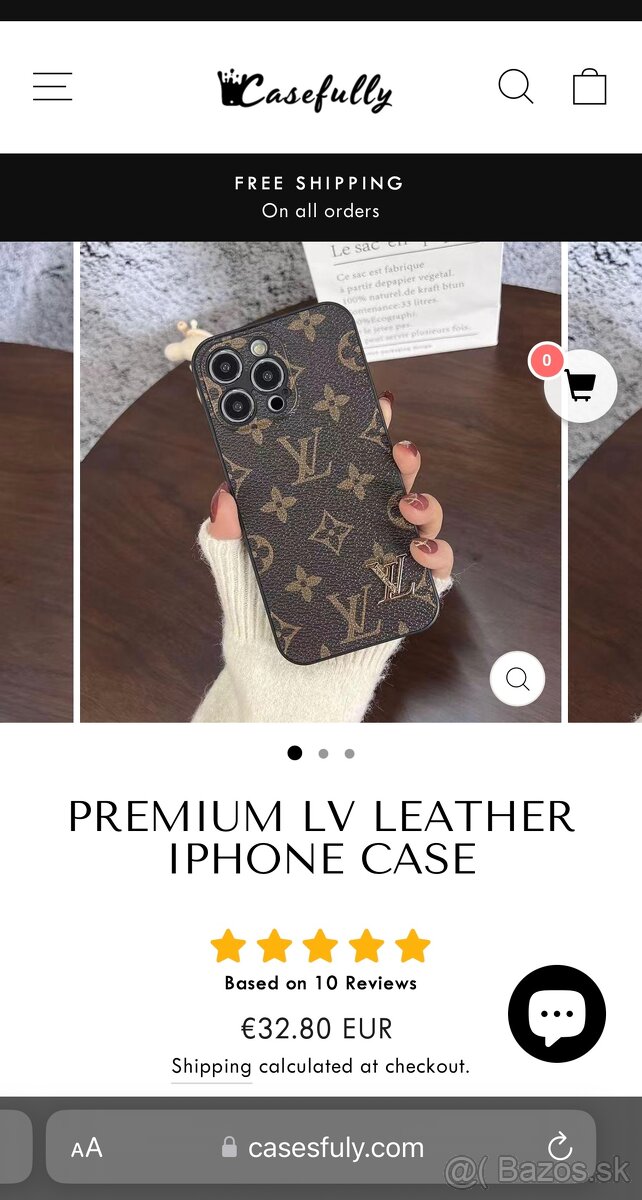 CASESFULLY Premium LV Leather