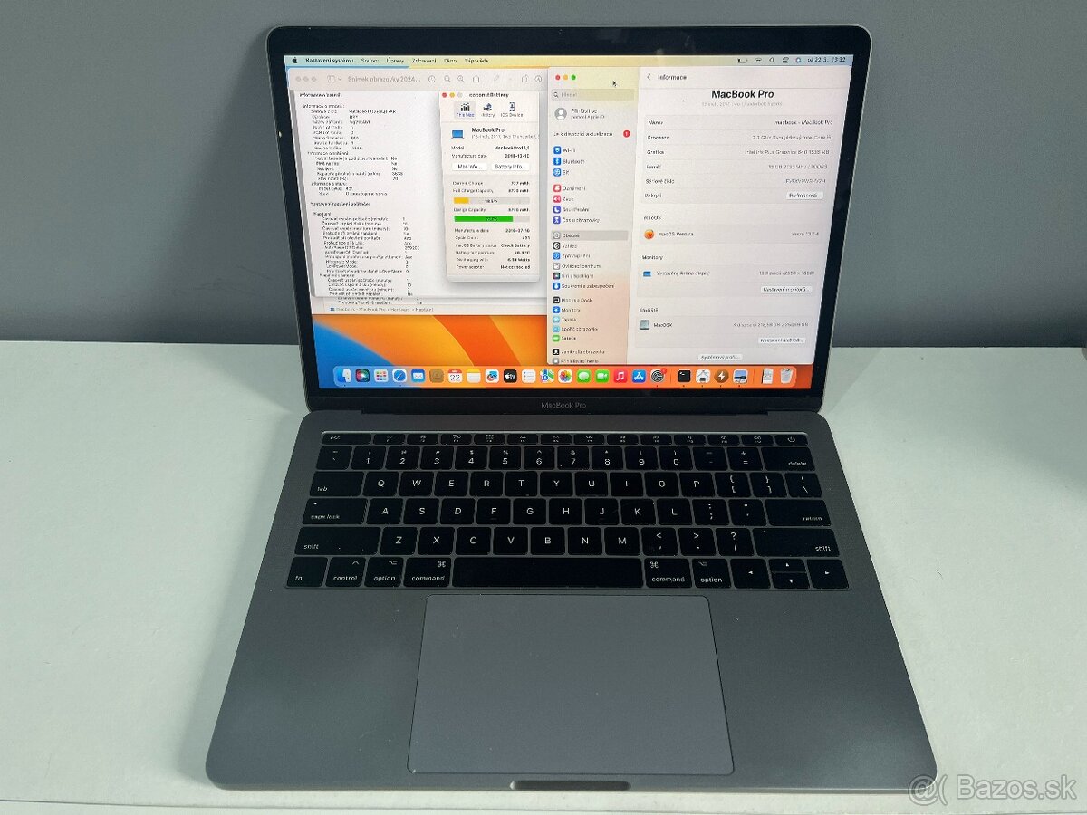 Macbook PRO 13, 16GB, 250GB, I5