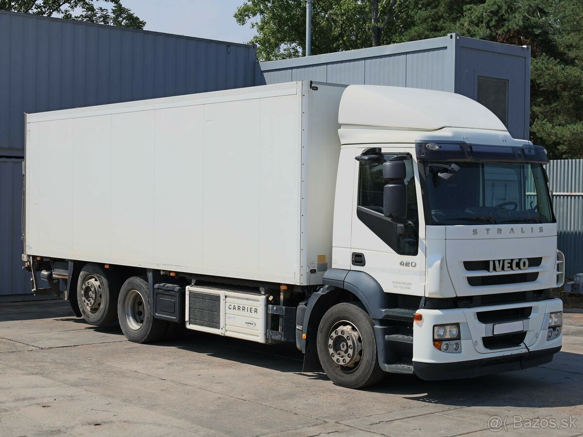 Iveco STRALIS 420, 6x2, EURO 5 EEV, 18 PALET, NÁSTAVBA SCHMI