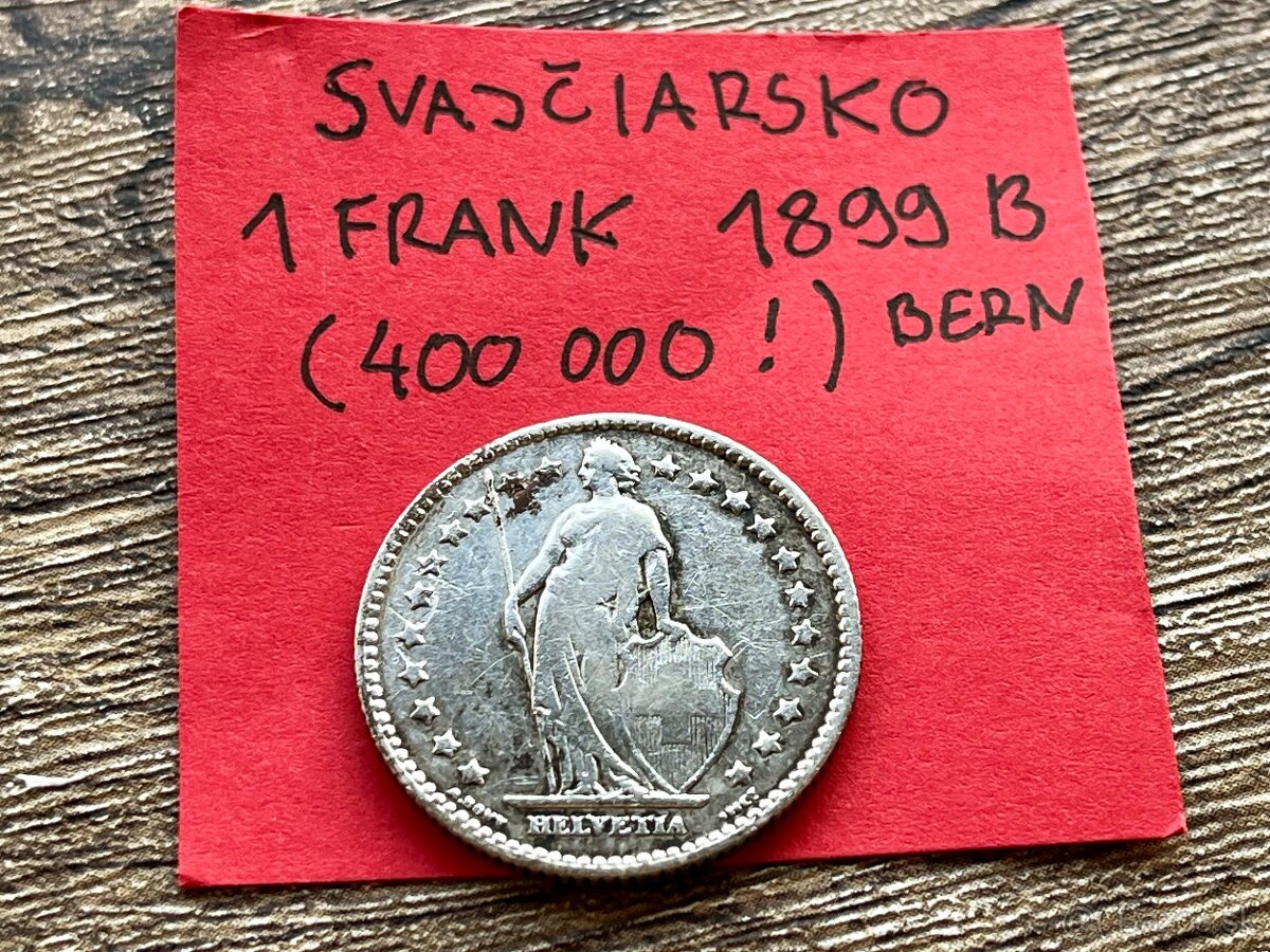 1 frank 1899 Bern