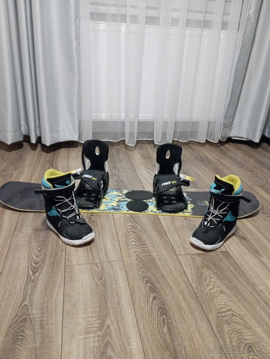 Detský snowboard set wedze 120