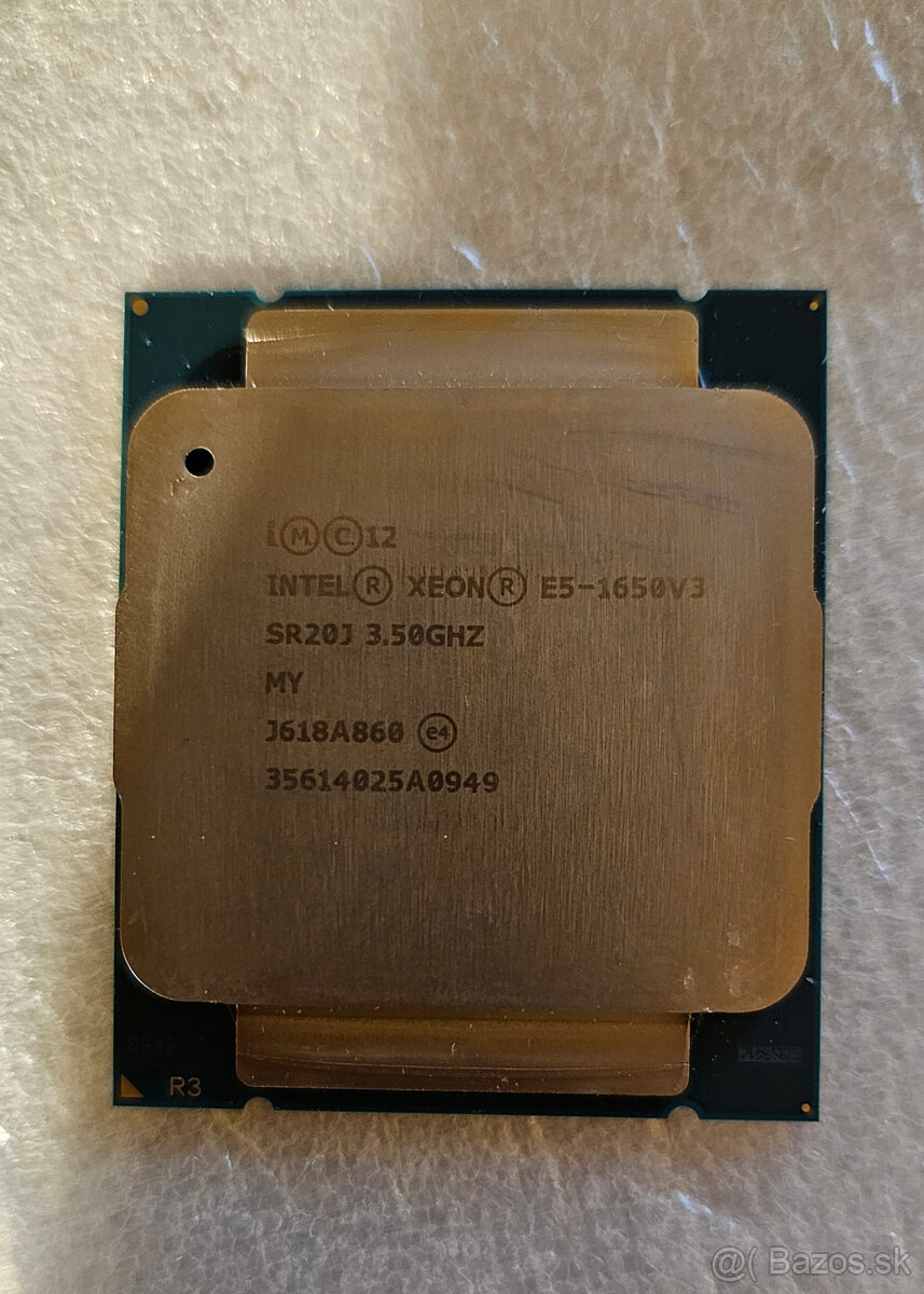 Predám Intel® Xeon® Processor E5-1650 v3 15M Cache, 3.50 GHz