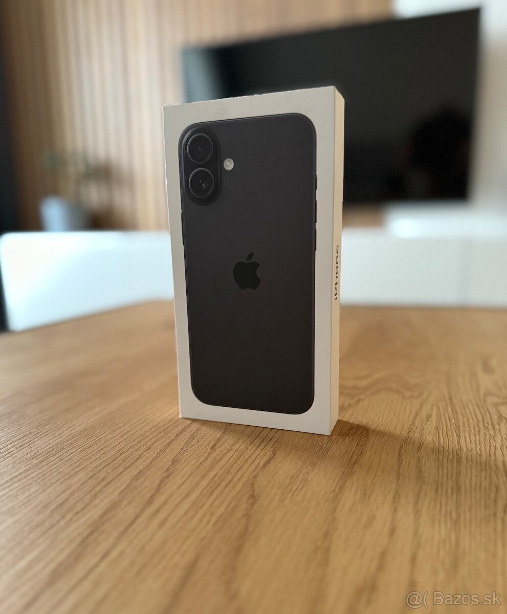 iPhone 16 Plus 128 gb Black - nerozbalený, záruka