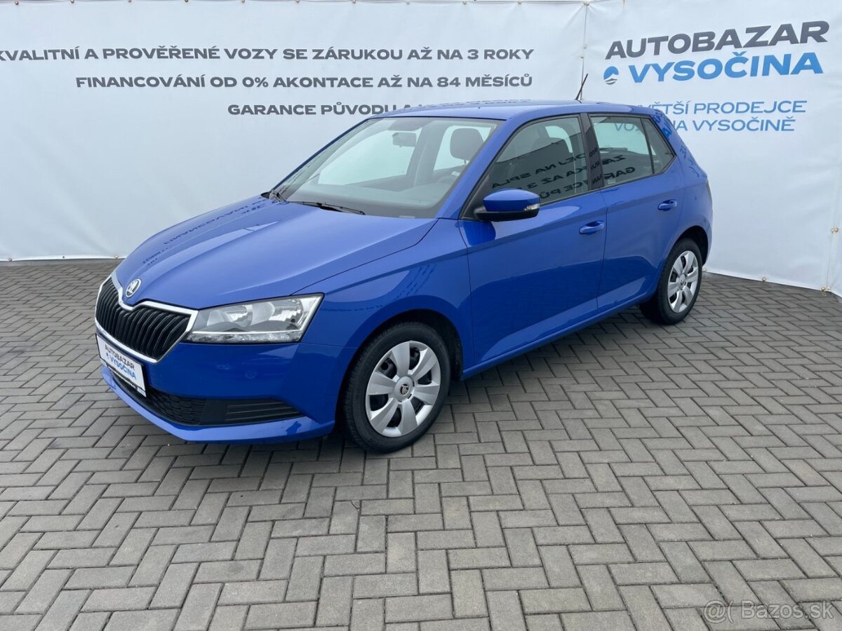 Škoda Fabia 3 1.0TSi 70kW ČR 1.maj. Klima DPH