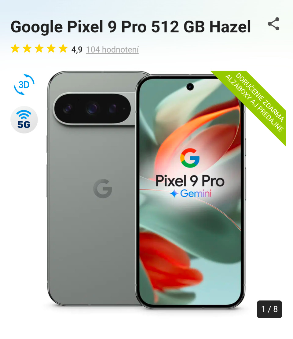 Google Pixel 9 pro 512 GB Hazel