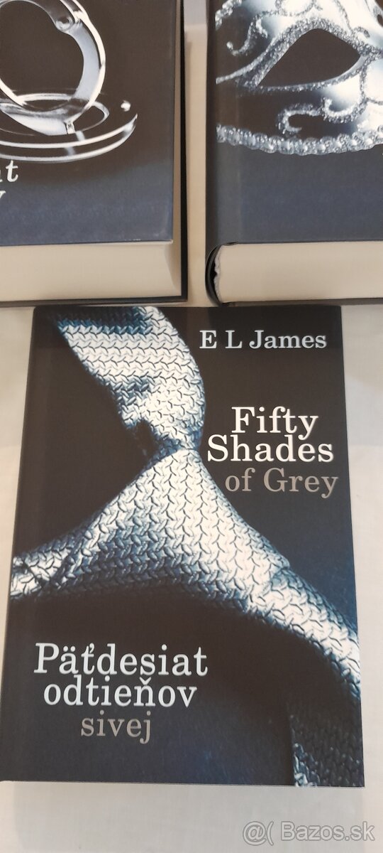 Trilógia Päťdesiat odtieňov, E L James, best seller, nové