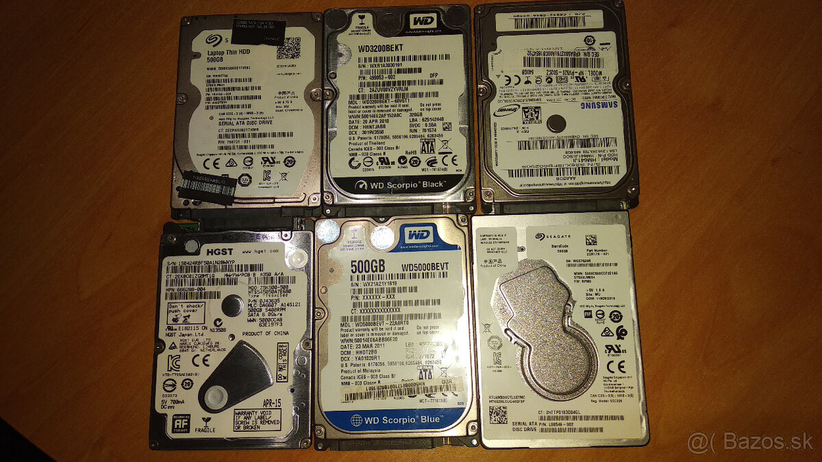 2,5" HDD 500GB do notebooku