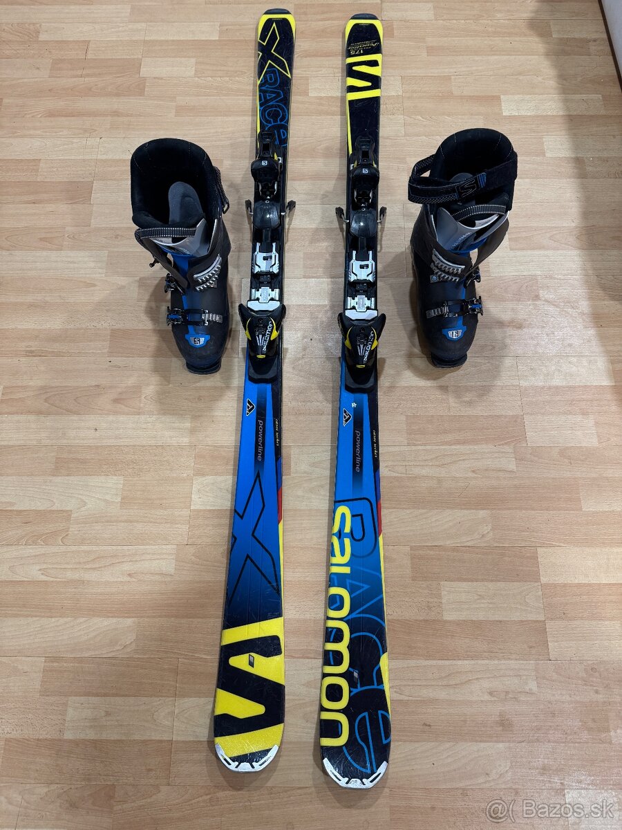 Lyže SALOMON X-RACE Ti2 , FTF system, powerline 500, woodcor