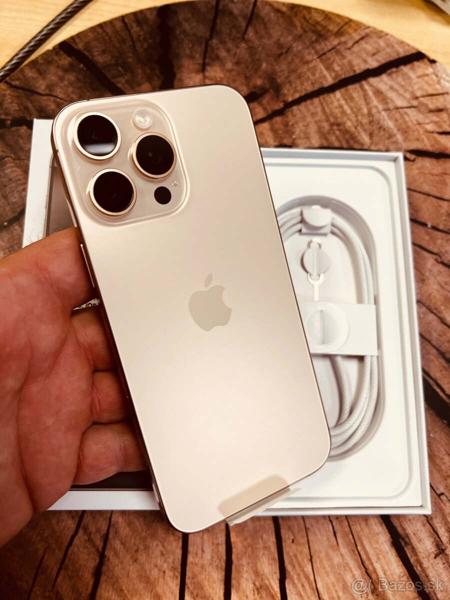 iPhone 16 pro Max 256 desert Titan nepoužitý folia záruka