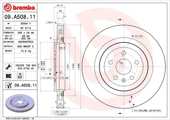 Brzdový kotouč Brembo