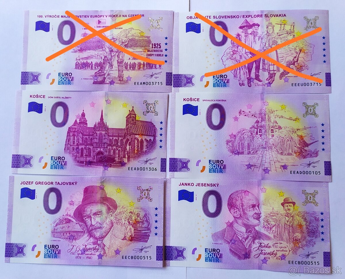 0€ / 0 euro / 0 eurová bankovka