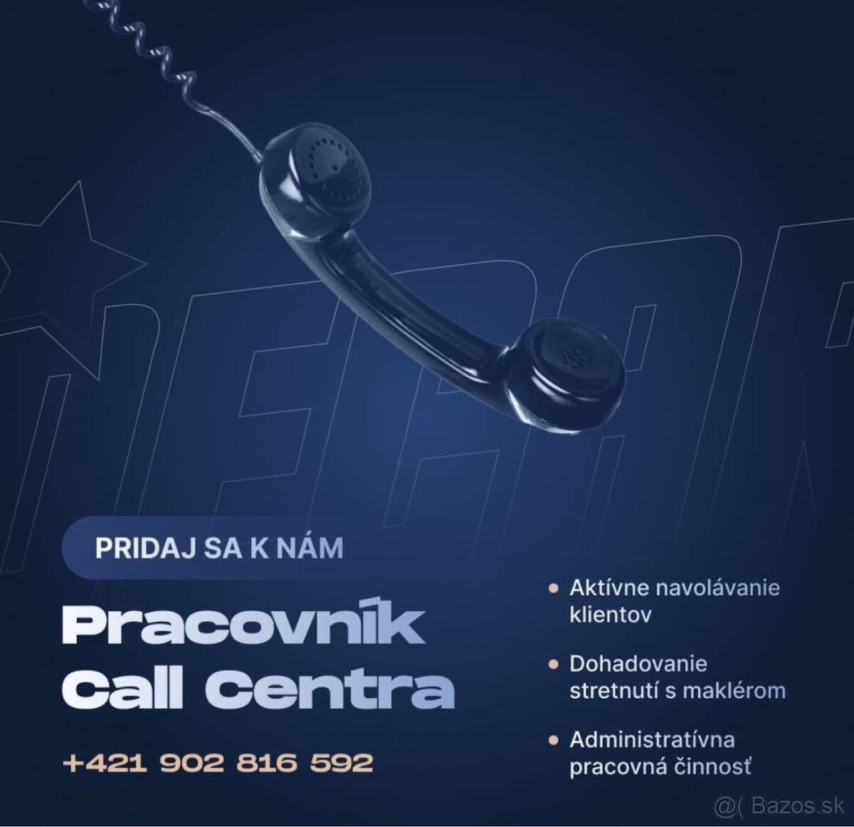 Práca z domu na call centre - pre celé Slovensko