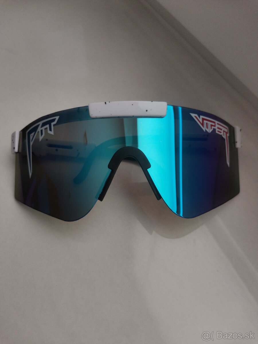 Športové slnečné okuliare Pit Viper - bielo modré