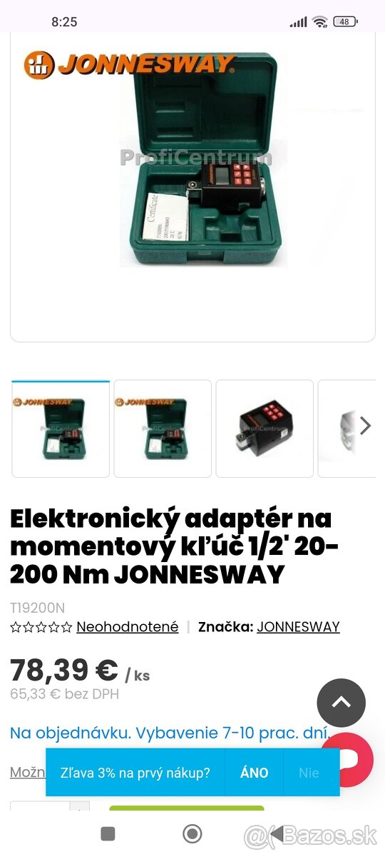 Digitálny momentový kľúč