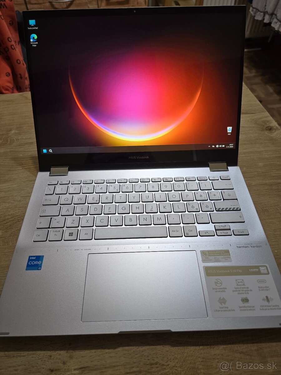 Dotykovy konvertibilny asus vivobook s i3 13 generacie 8gb r