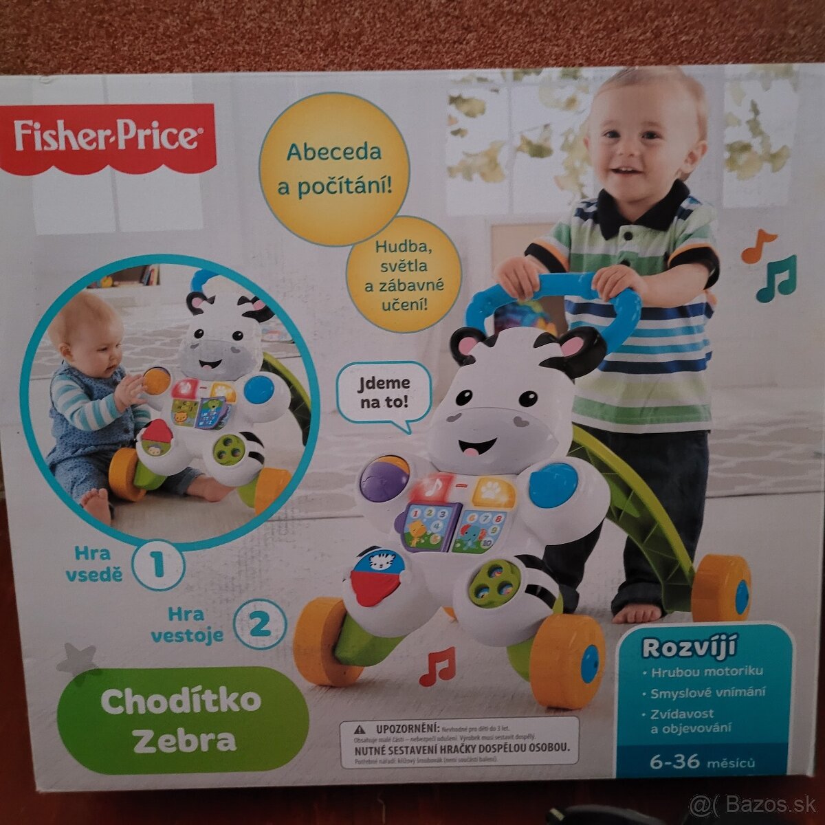 Chodítko Zebra Fisher Price