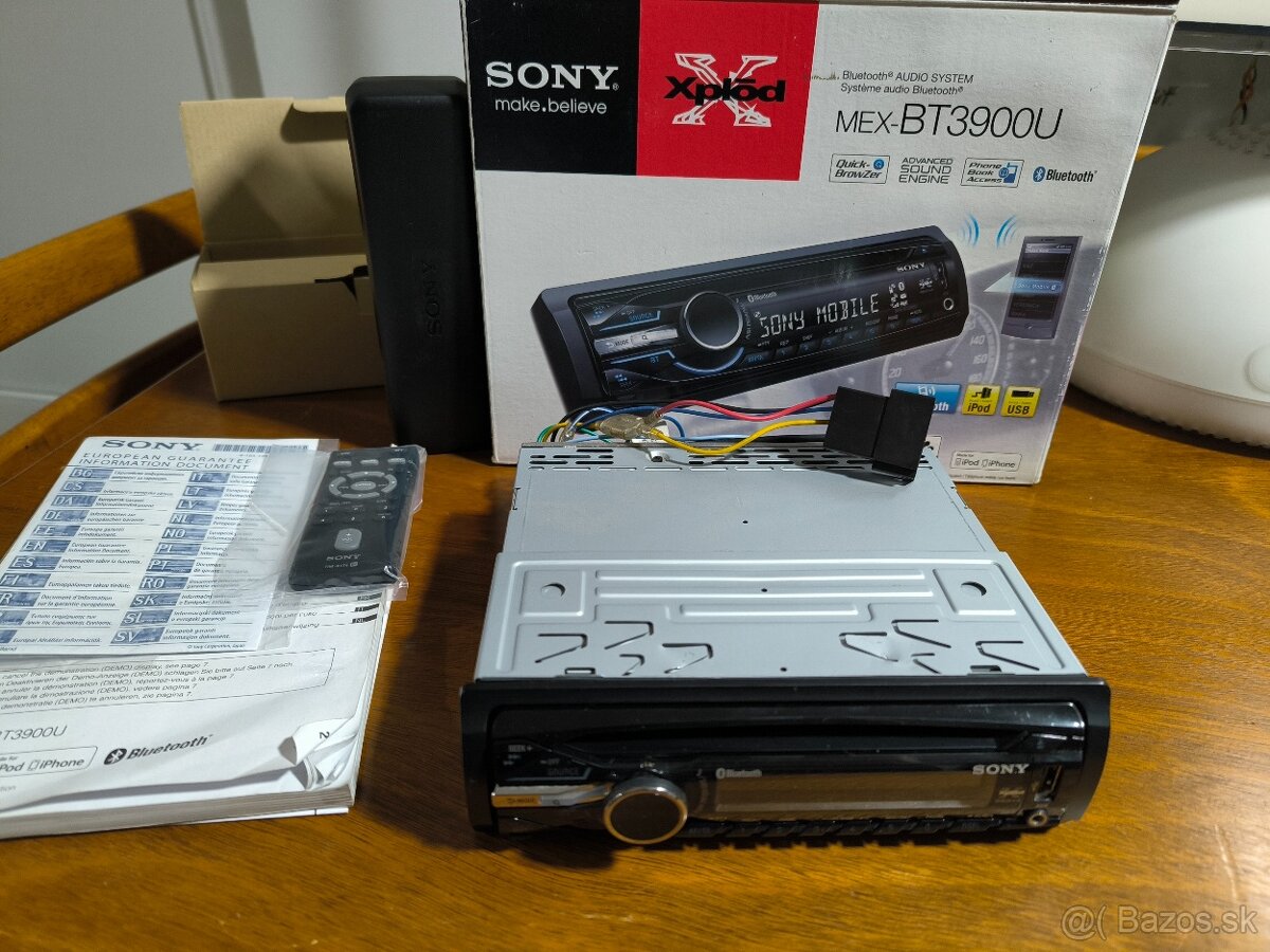 Autorádio Sony MEX BT3900U Xplod