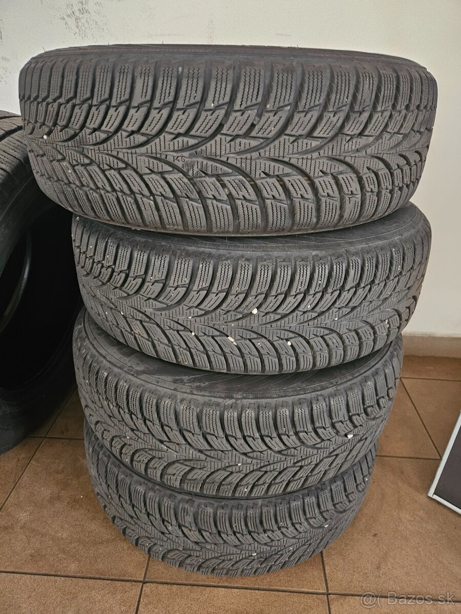 Plechové disky 5x100 + zimné pneu 185/60R15