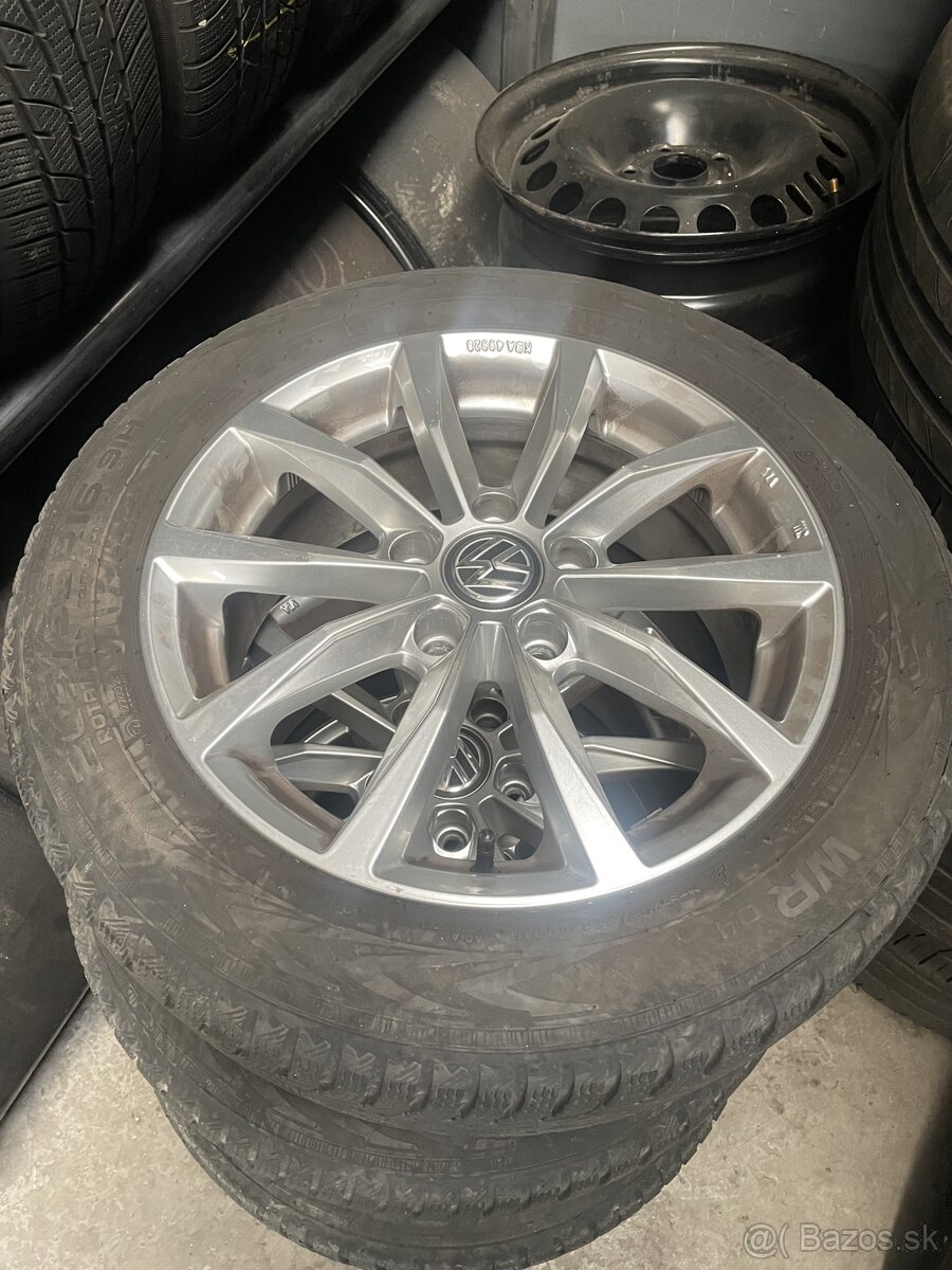 VW elektróny 5x112 so zimnými pneu Nokian 205/55/16