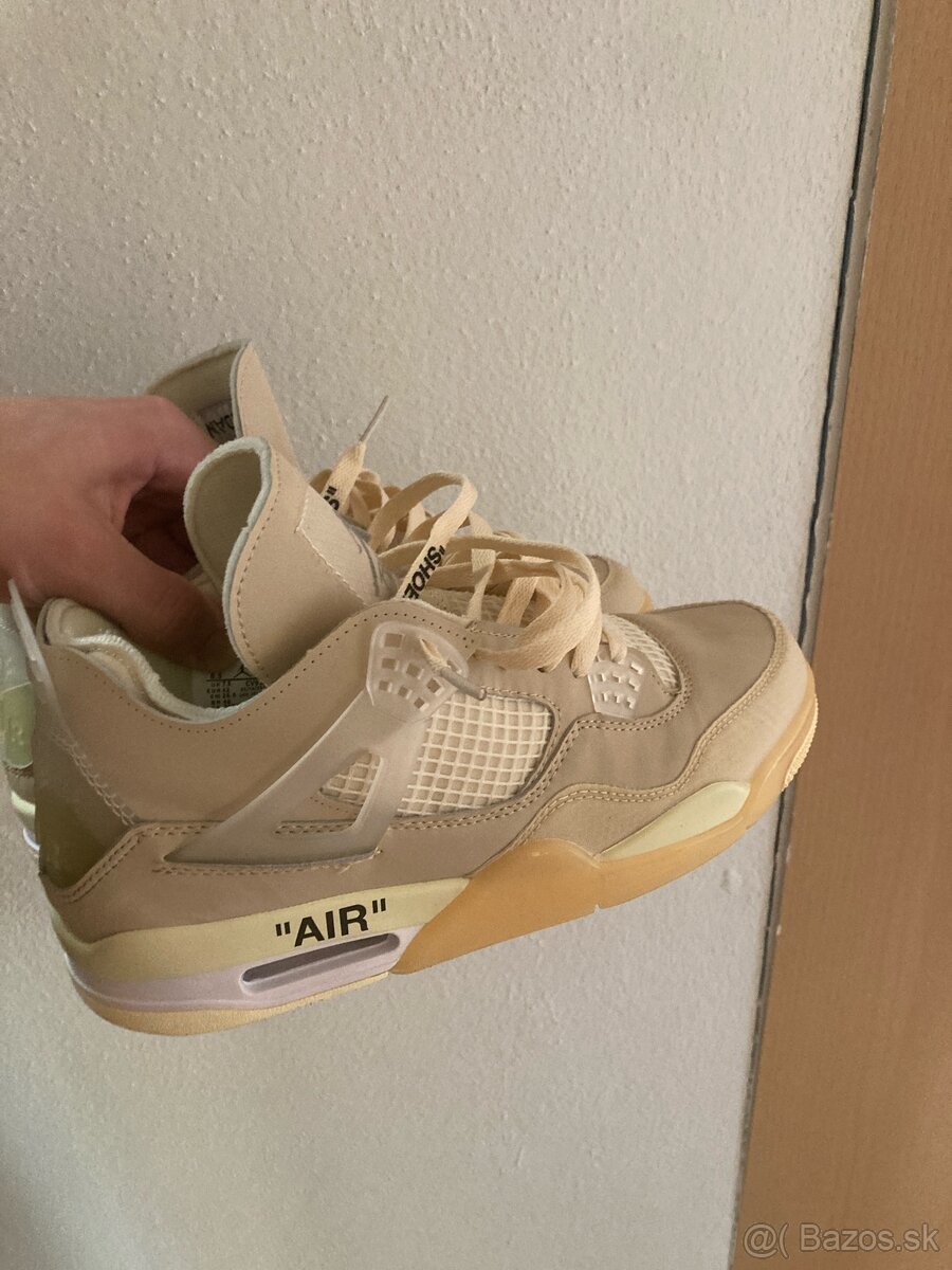 Jordan 4 Off White Sail