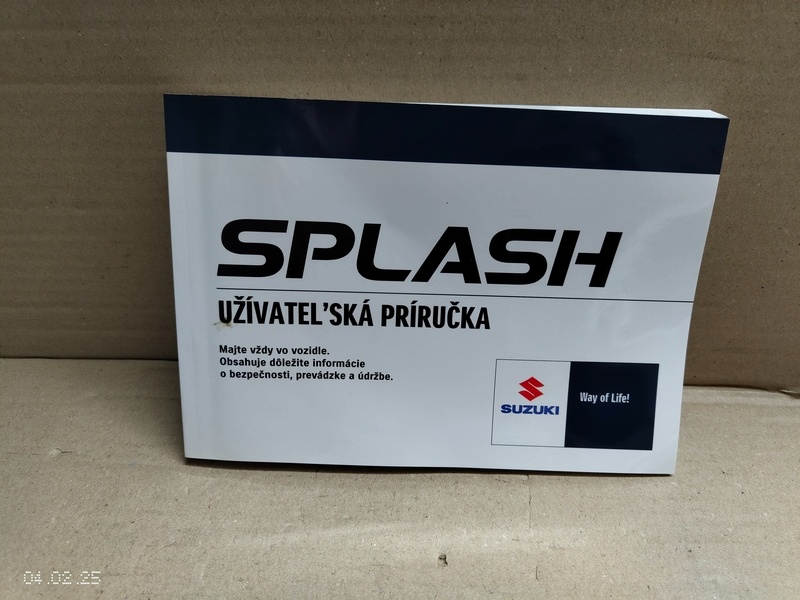 navod na obsluhu manual  suzuki splash 30€