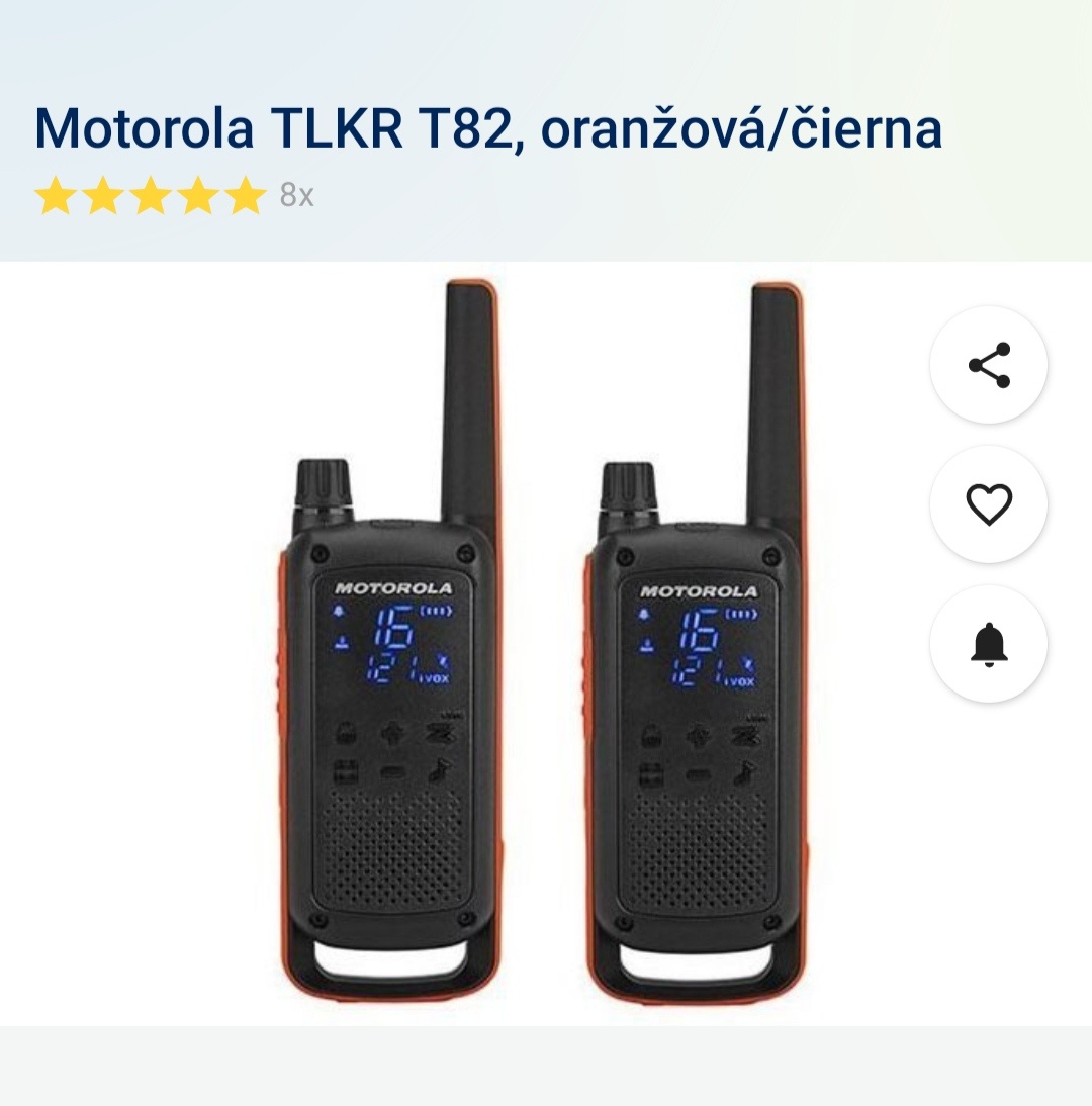 Vysielačky Motorola TLKR T82