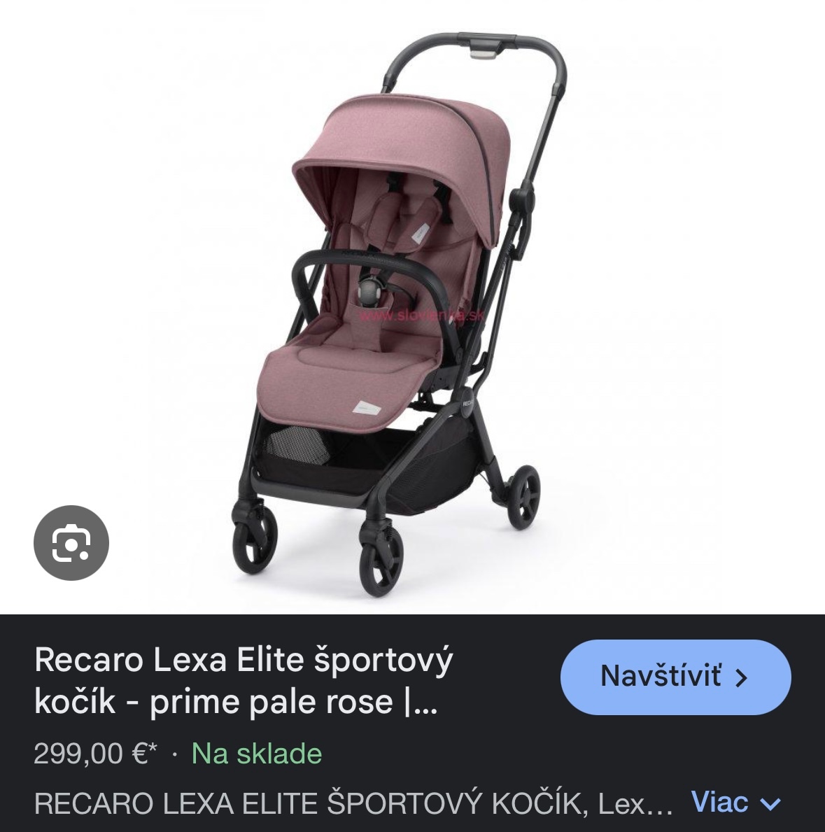 Praktický športový kočík Recaro Lexa Elite