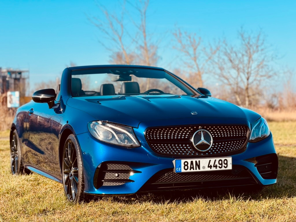 Mercedes Benz E cabrio 2,2D - 143kw, webasto, masáže