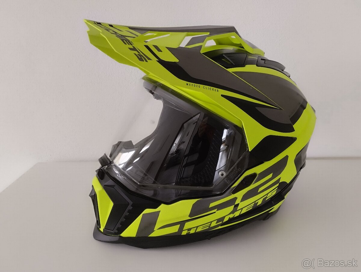 Enduro prilba LS2 Explorer Alter čierno-sivo-fluoresce