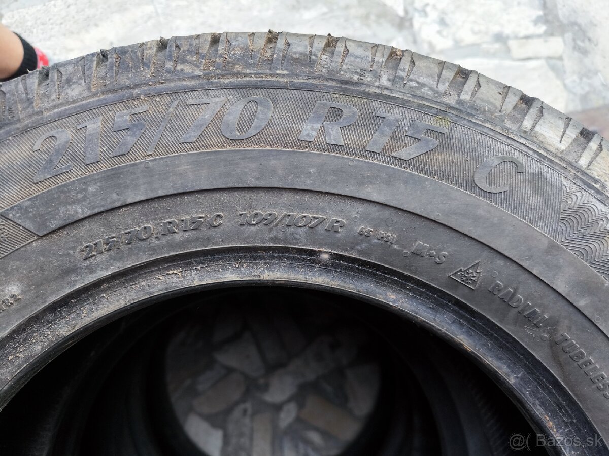 Pneumatiky 215/70 R15 C (3ks)