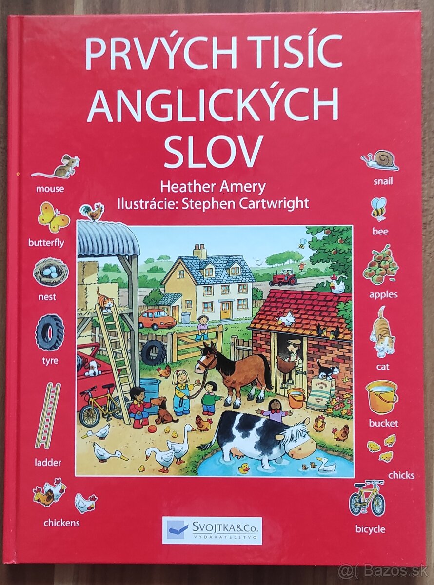 Detská anglická knižka - prvých tisíc anglických slov+darček