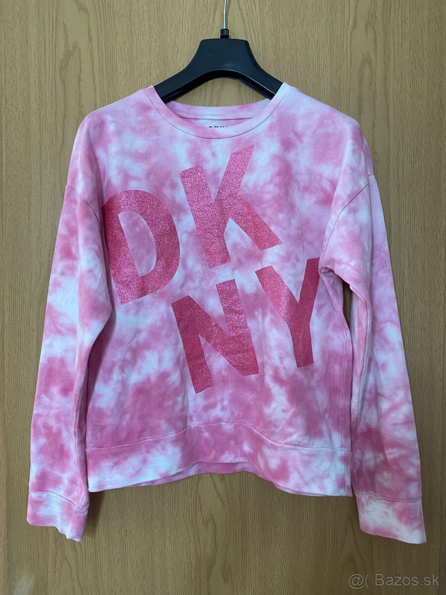 Mikina pulover dkny batikovana