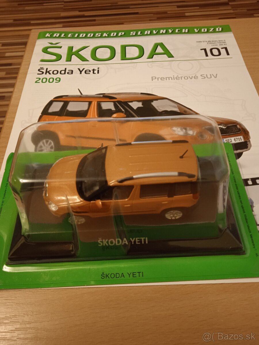 Kaleidoskop slavných vozů škoda 1:43