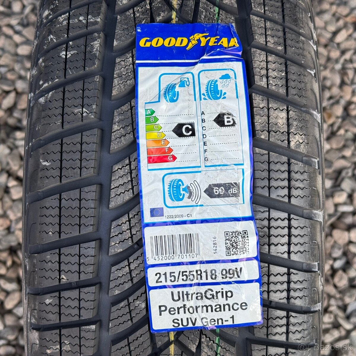 215/55/18 - 4ks Goodyear zimní sada pneu