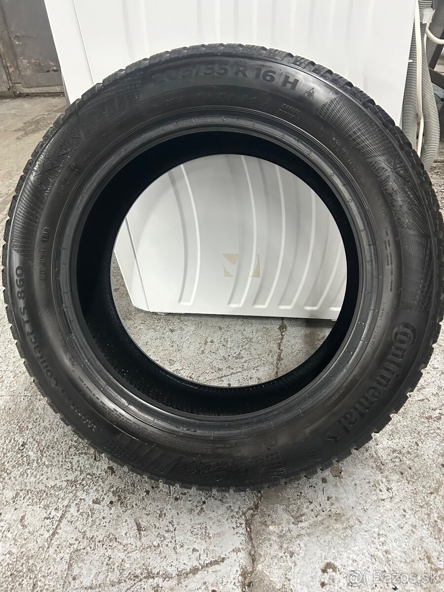 Continental 205/55 r16 6-7mm dot18 zimne