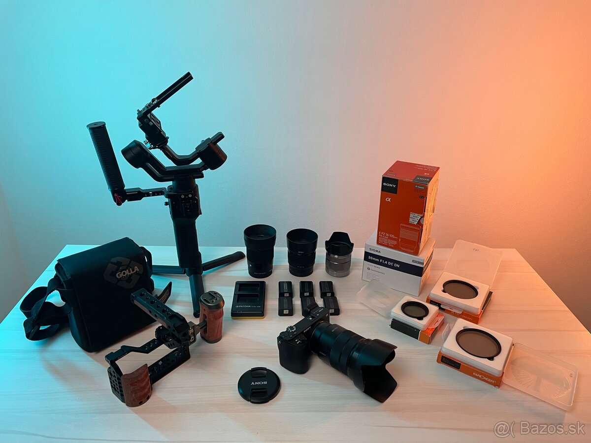 Sony a6500 set 4 objektívy, zbavte ma toho