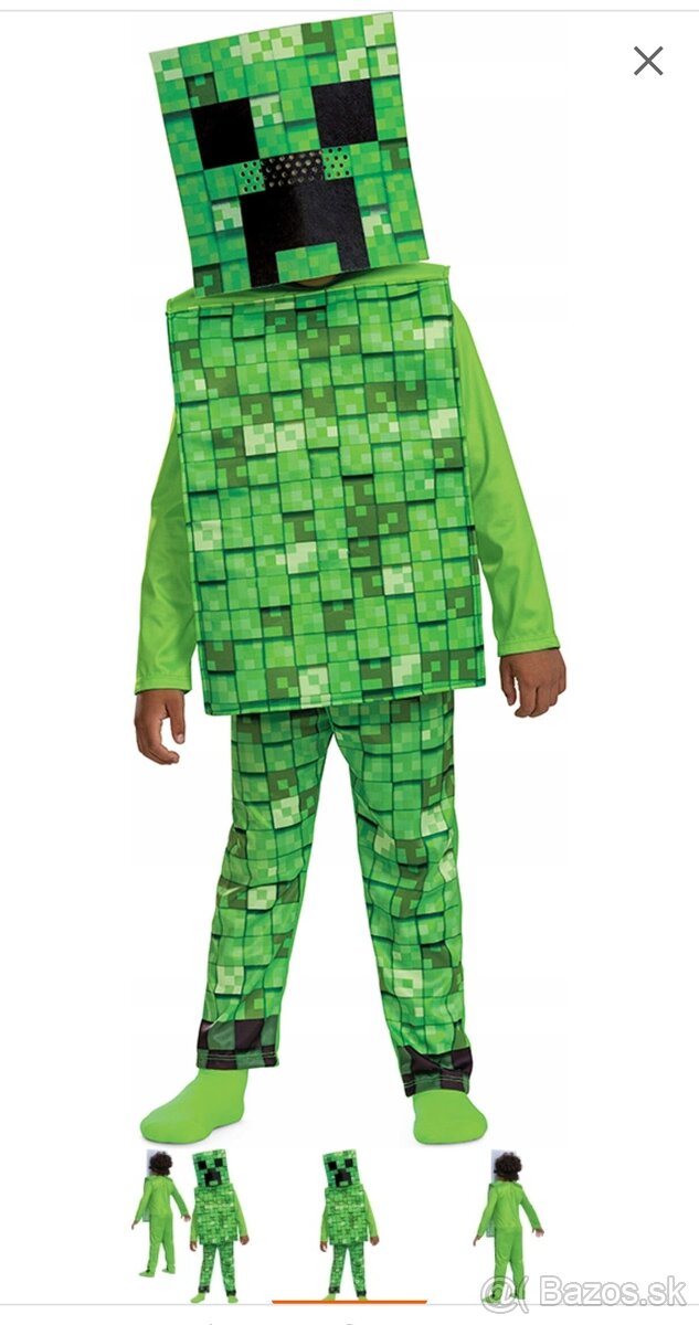 Karnevalová maska Minecraft