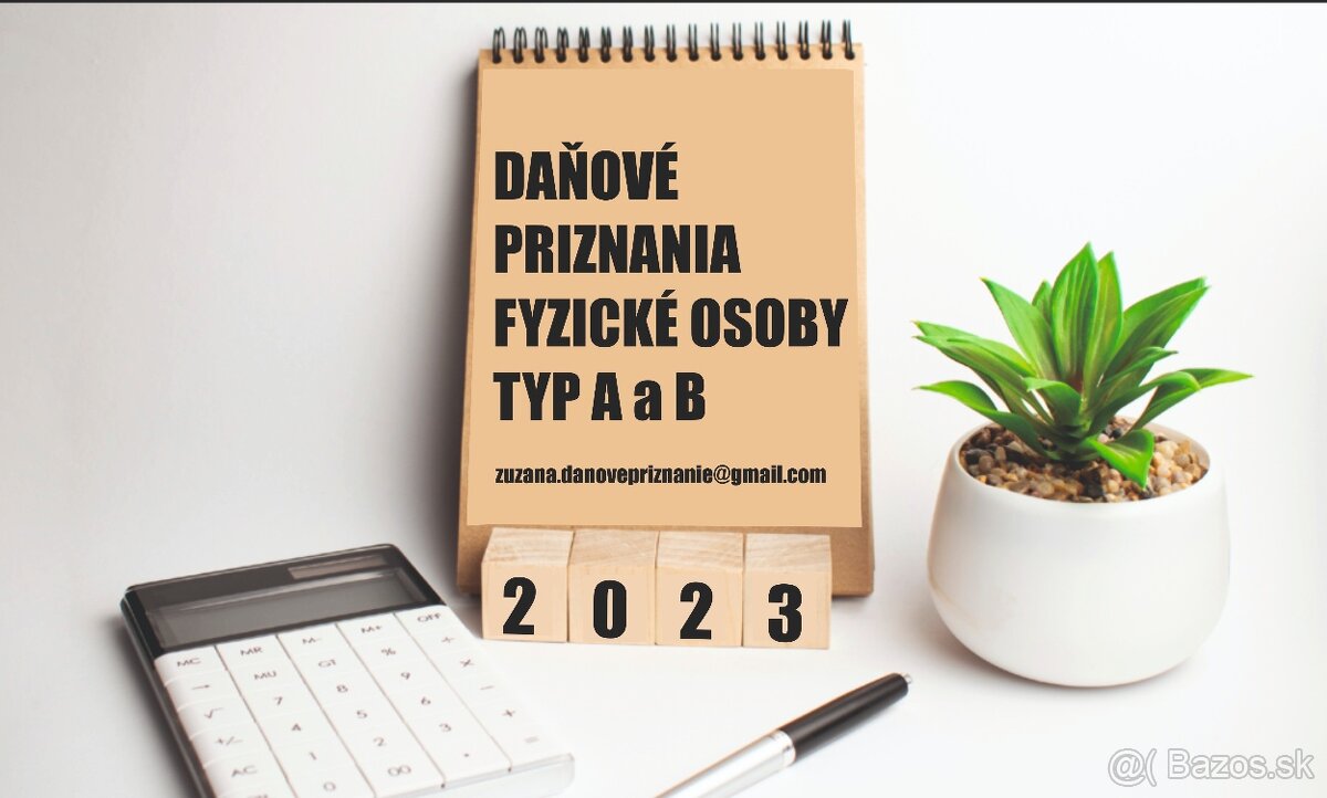 DAŇOVÉ PRIZNANIE CELÁ SR - FO typ A, typ B