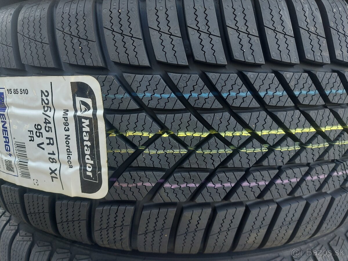 4ks NOVÉ 225/45R18 MATADOR, DOT2022