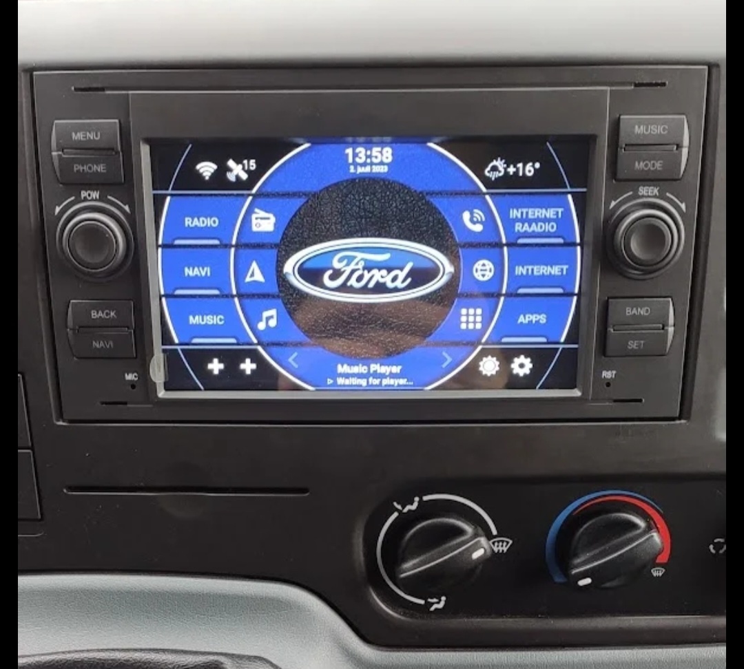 2din Autoradio Pre Ford Hranaté Vajičkove Wi-Fi CARPLAY