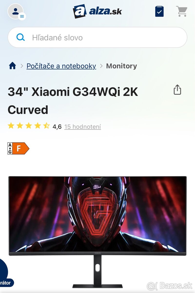 XIAOMI MONITOR G34WQi 2K 34