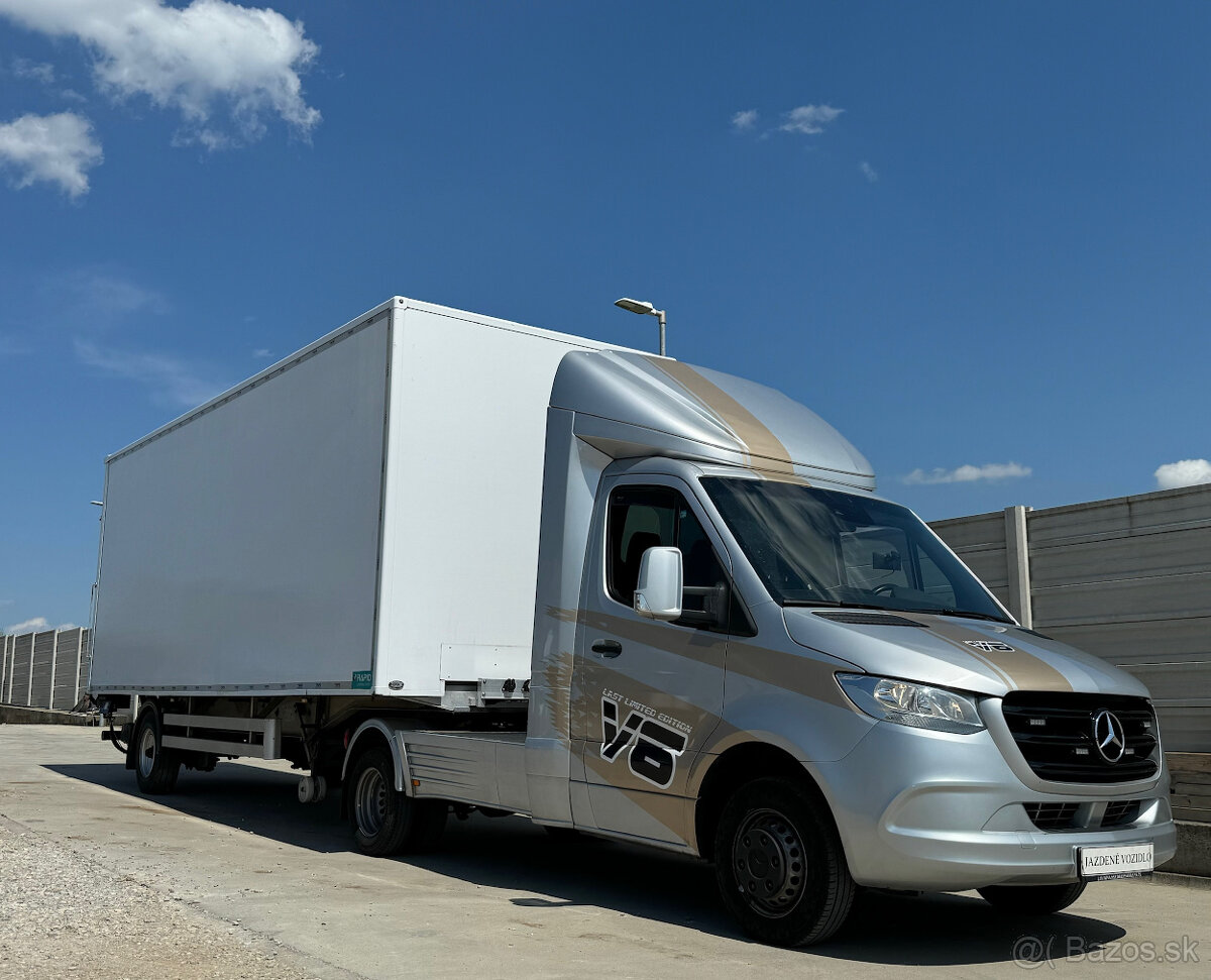 Mercedes-Benz Sprinter mini ťahač návesu s návesom - súprava