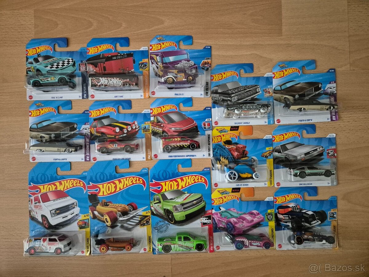 Hotwheels autíčka mix Treasure Hunt